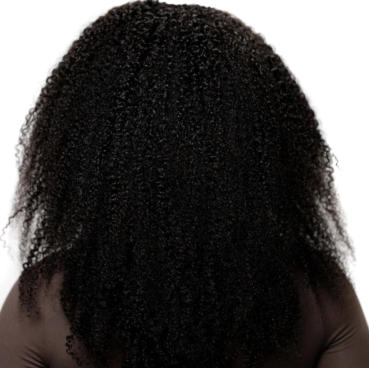 Afro Kinky Coily U-part wig back view on mode