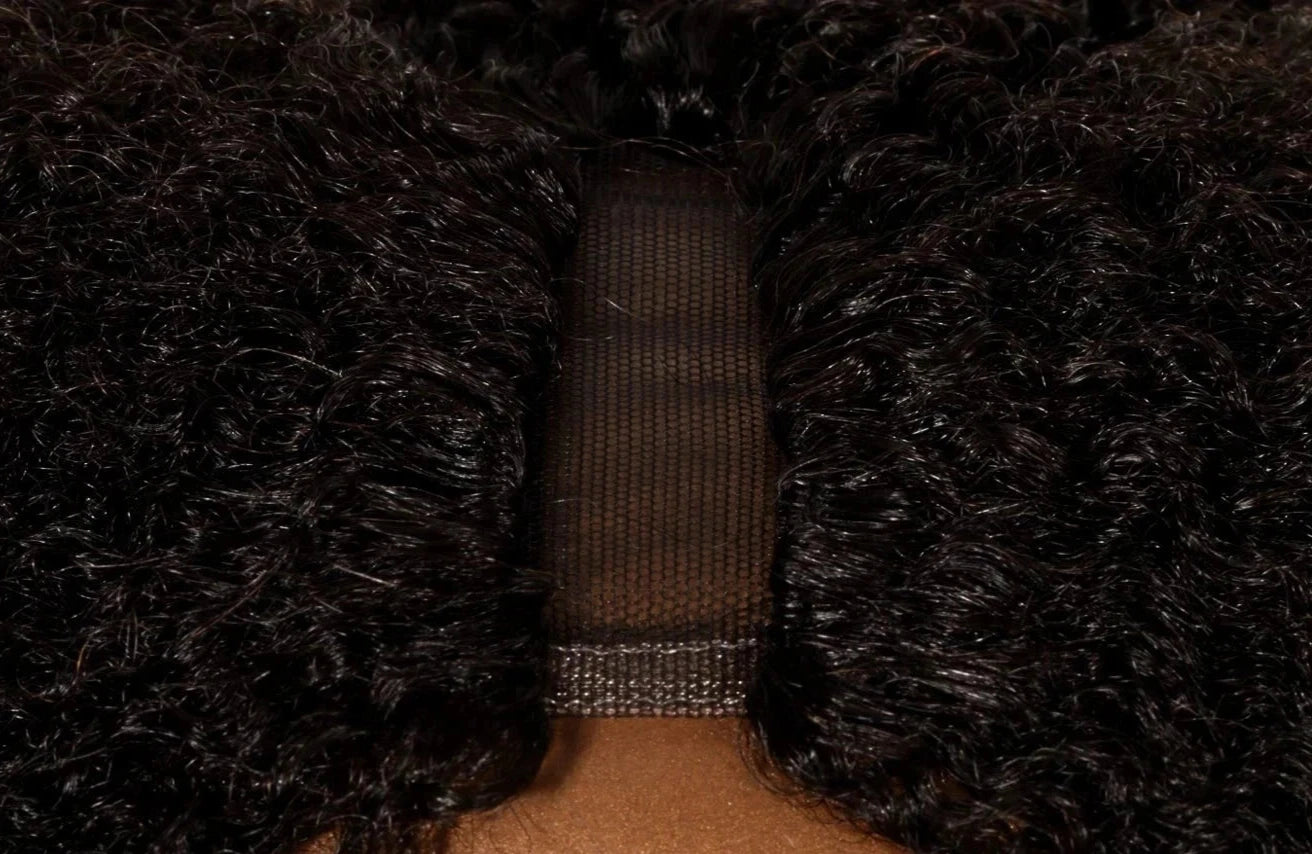Afro U-part wig front view