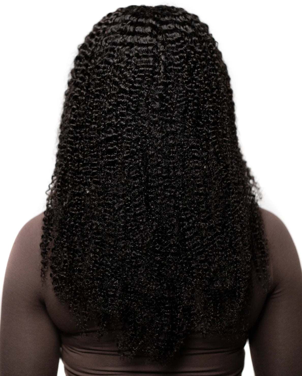 Kinky Curly U-part wig back view