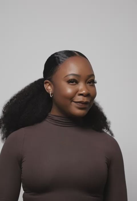 Afro Kinky Coily Wrapped Ponytail 3C - 4A