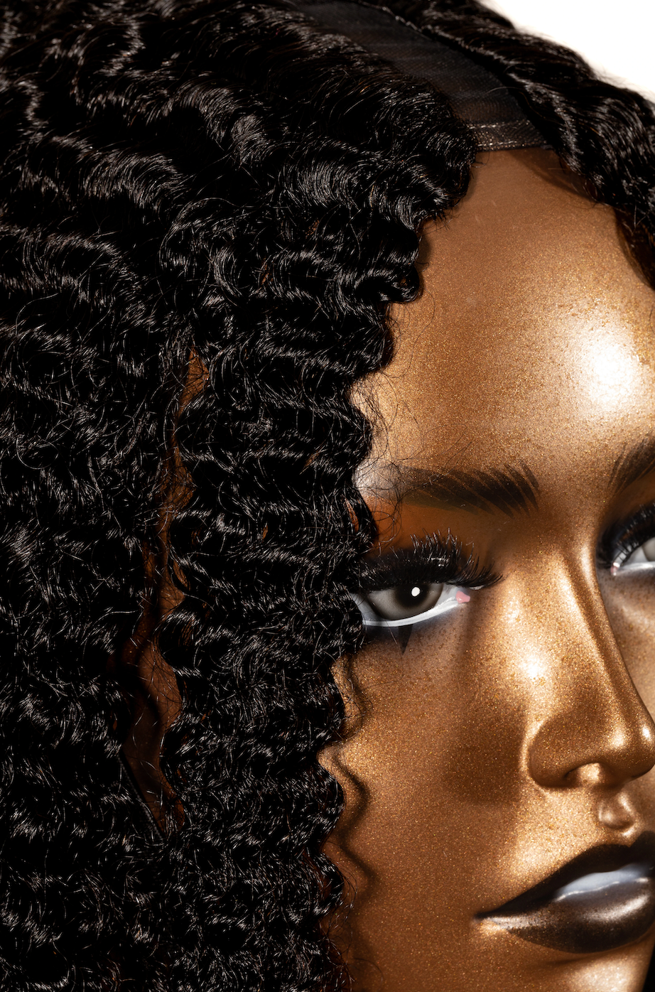 Kinky Curly U-Part Wig Side View