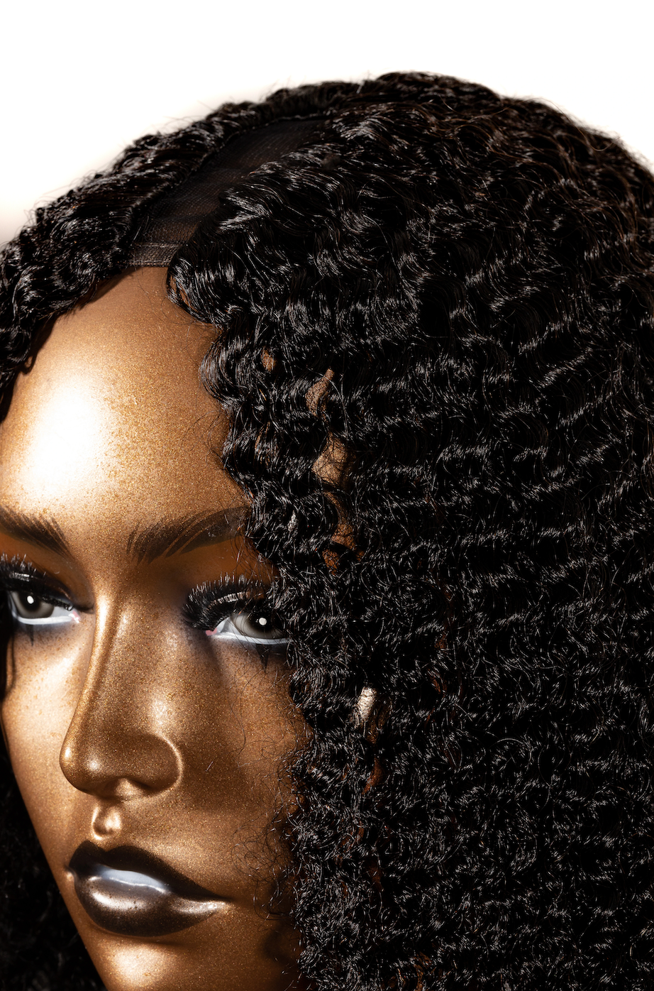 Kinky Curly U-Part Wig Side Profile