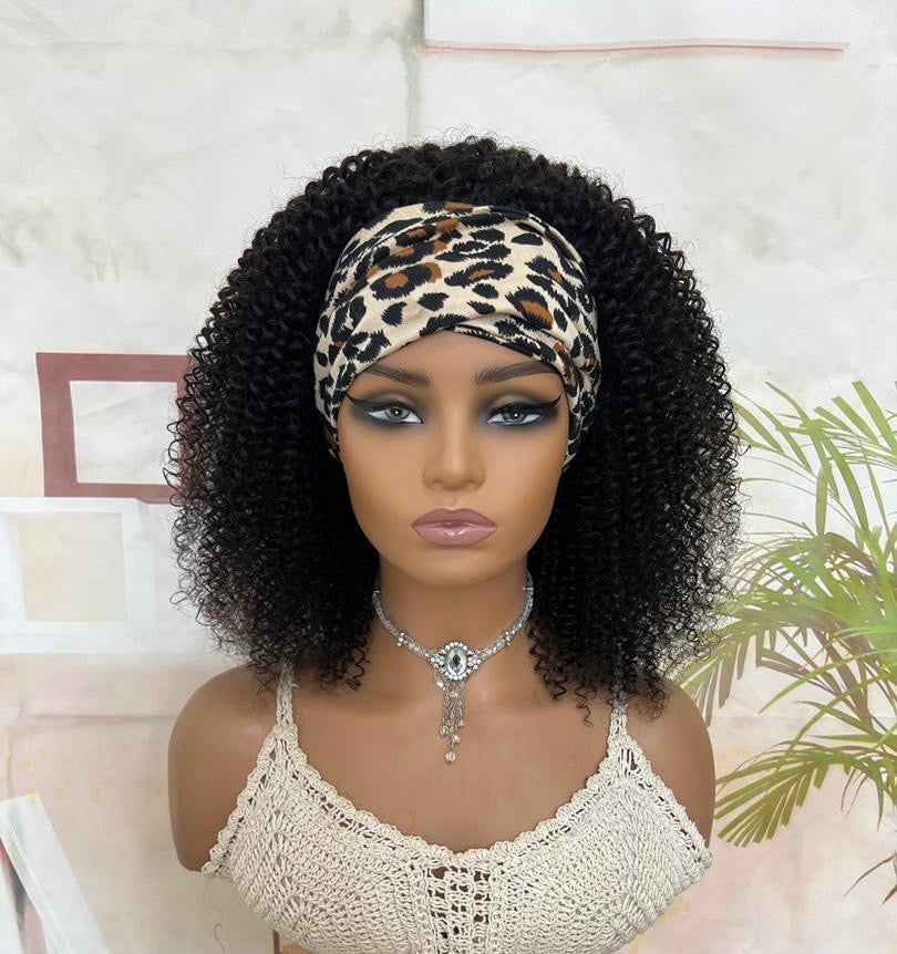 Afro Kinky Coily Headband Wig
