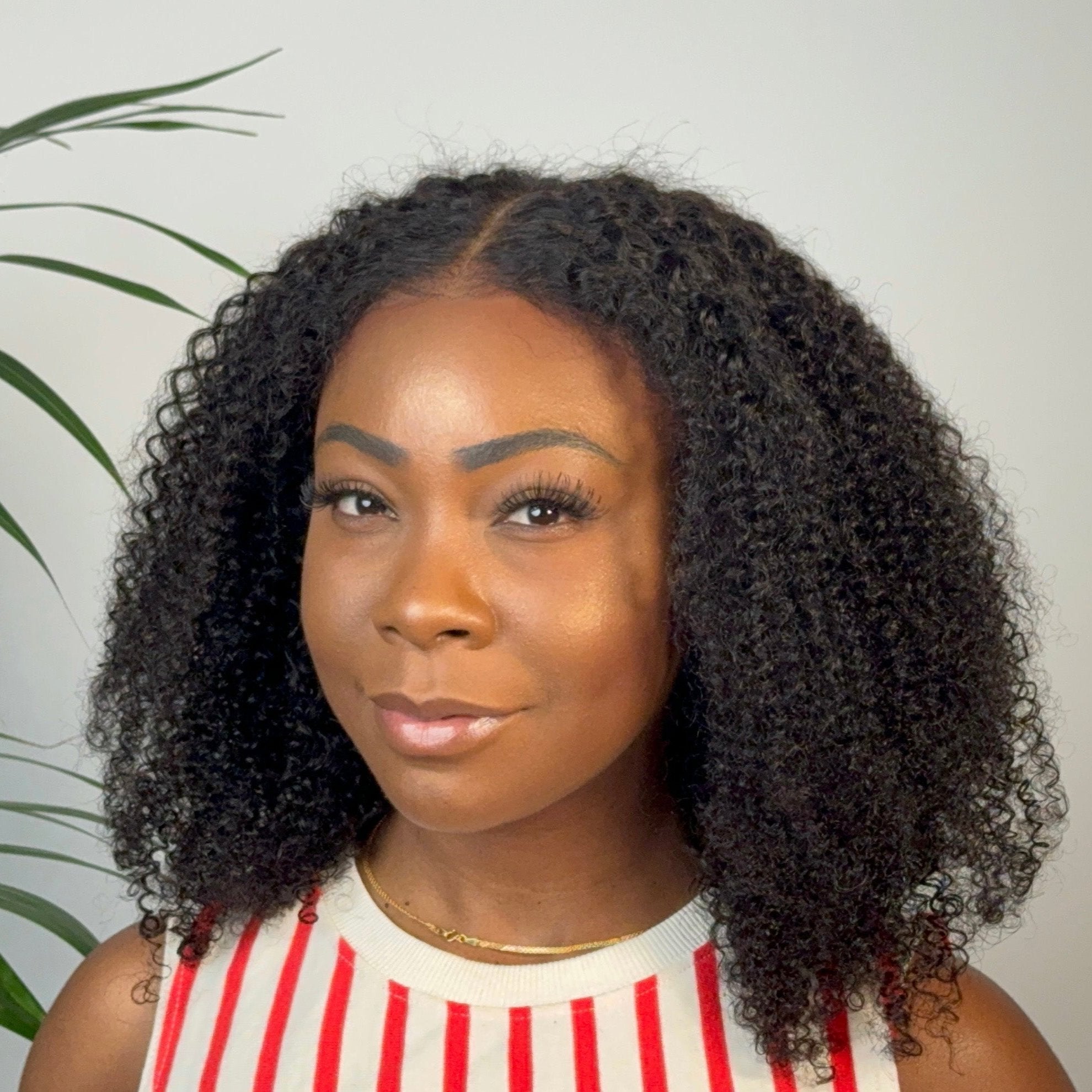 AFRO KINKY COILY LACE CLOSURE WIG 