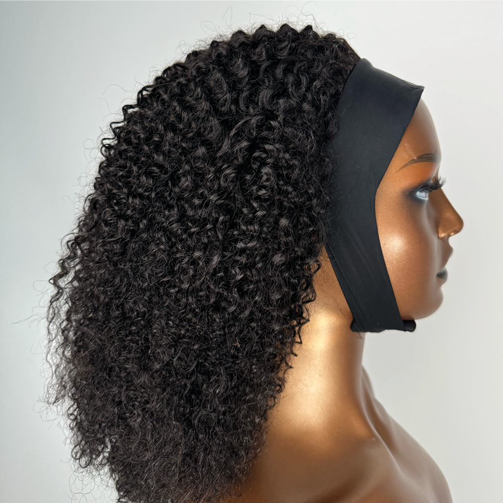 Afro Kinky Coily Headband Wig