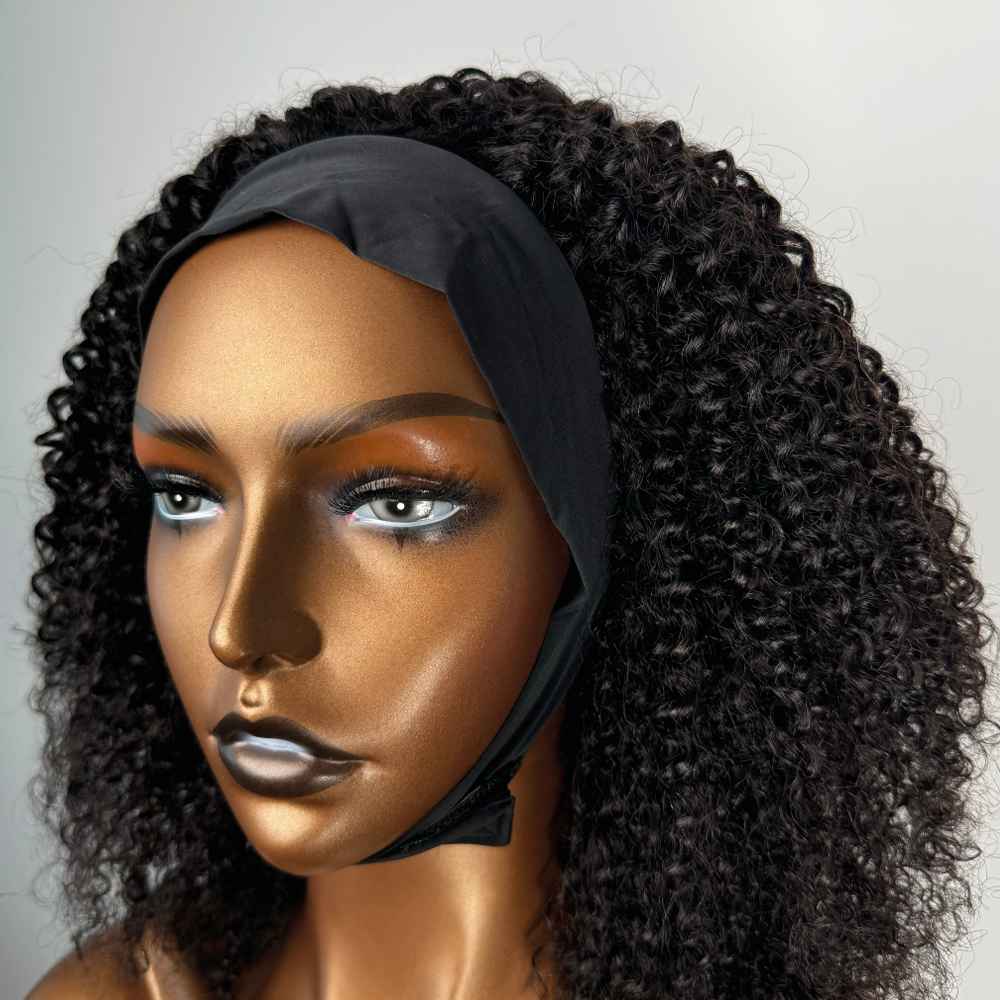 Afro Kinky Coily Headband Wig