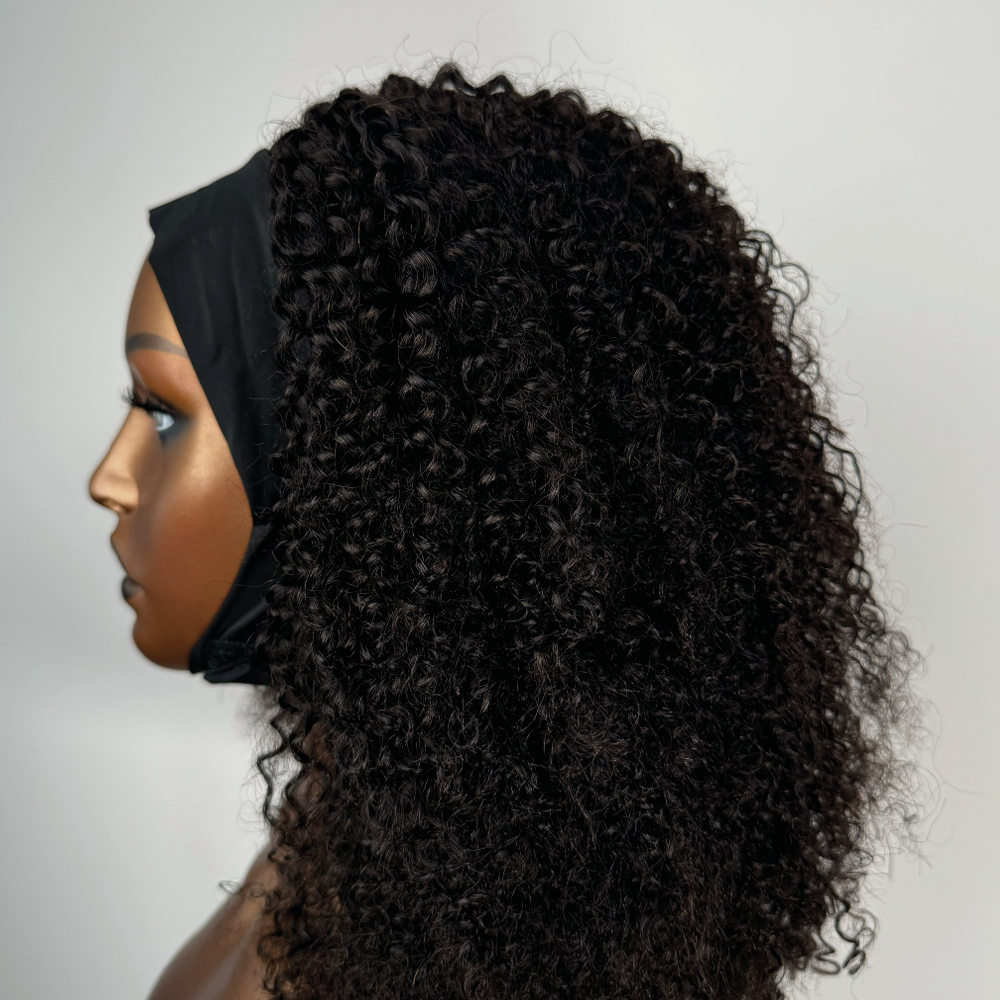 Afro Kinky Coily Headband Wig