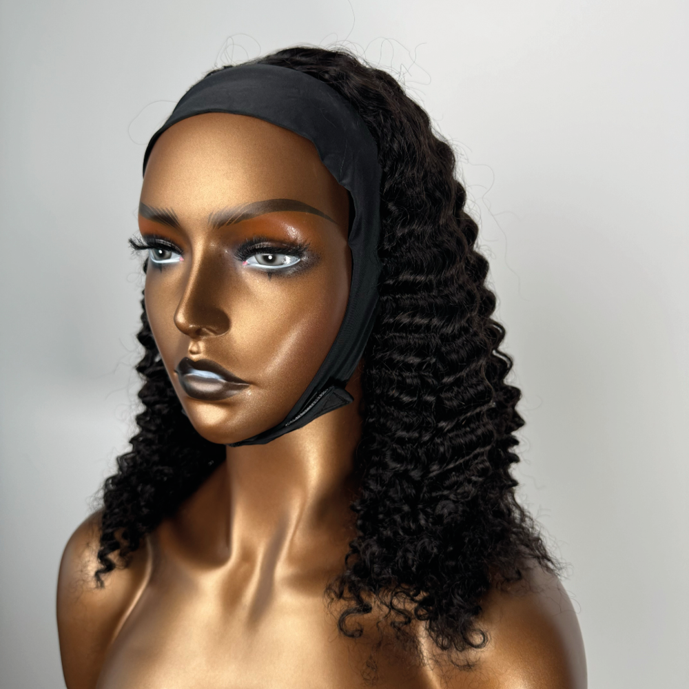 Kinky Curly Headband Wig