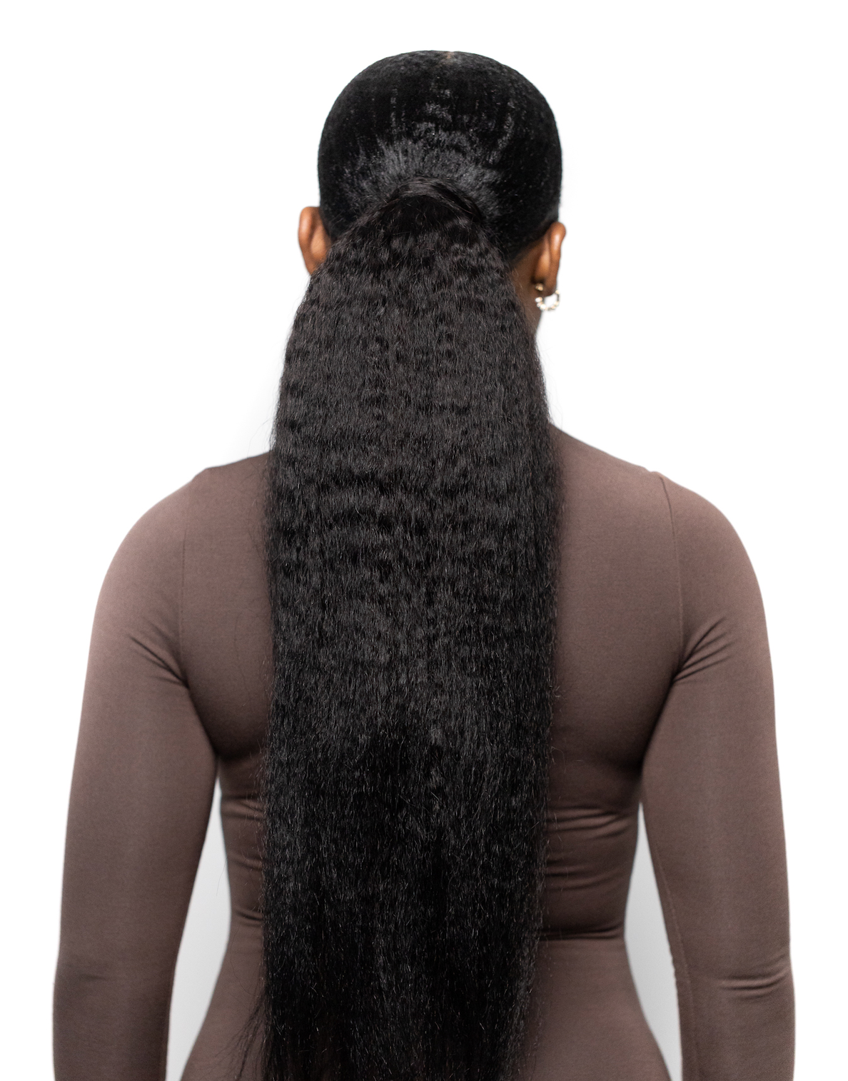 Kinky Straight Wrapped Ponytail