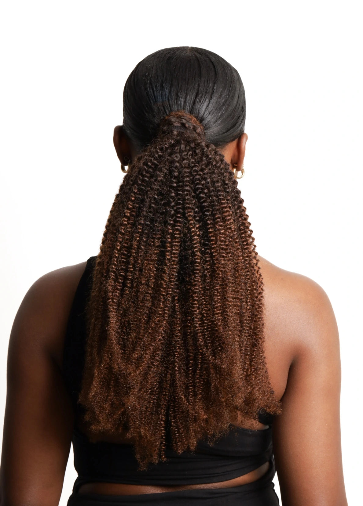 Ombre Afro Kinky Coily Ponytail 2