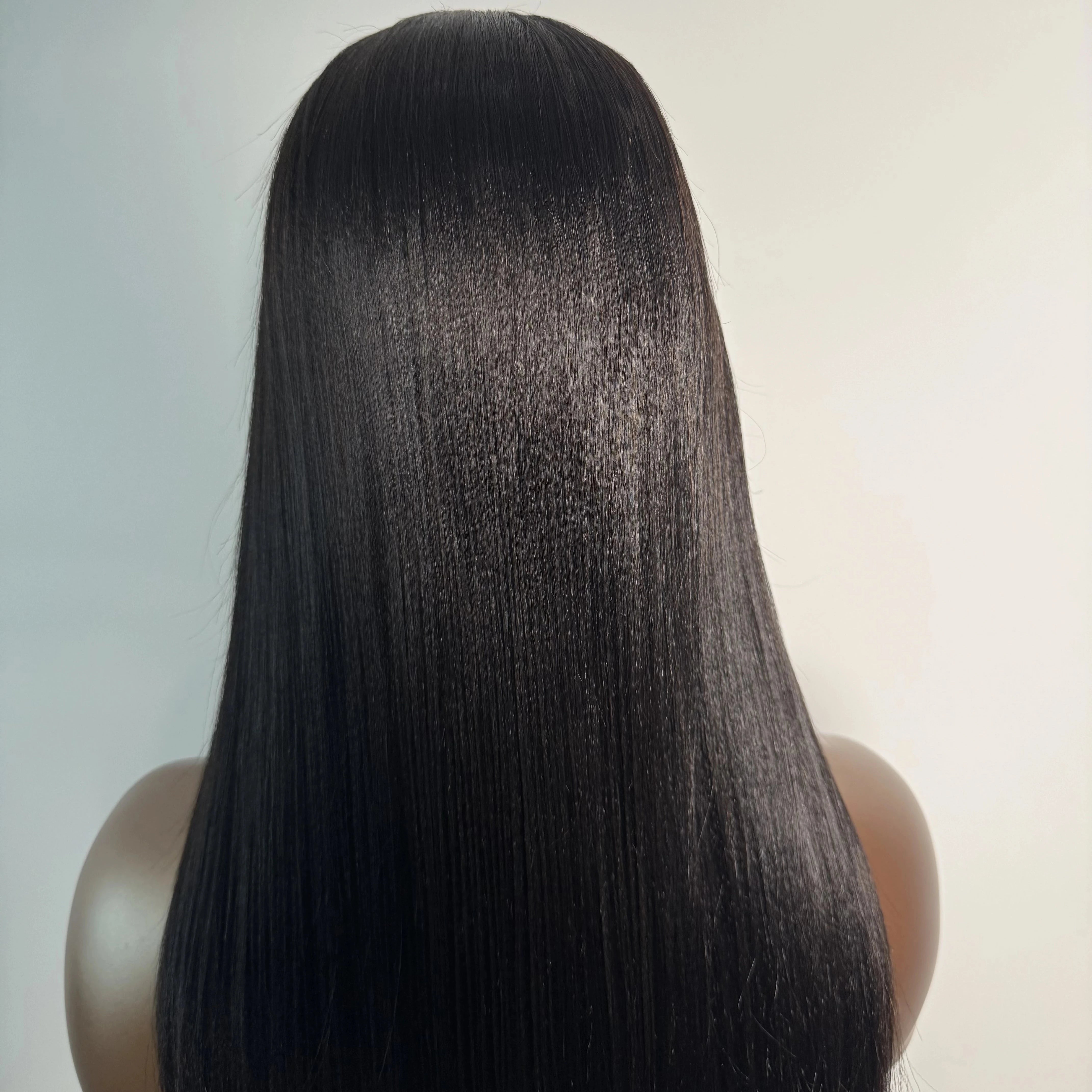 Yaki Straight Upart wig back view