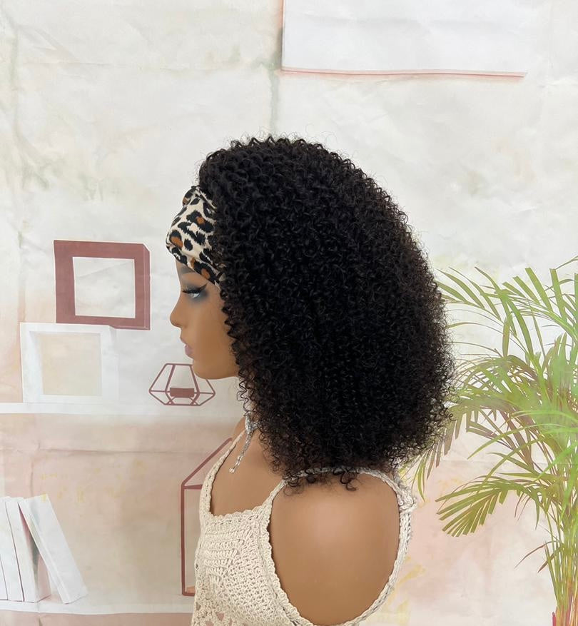 Afro Kinky Coily Headband Wig